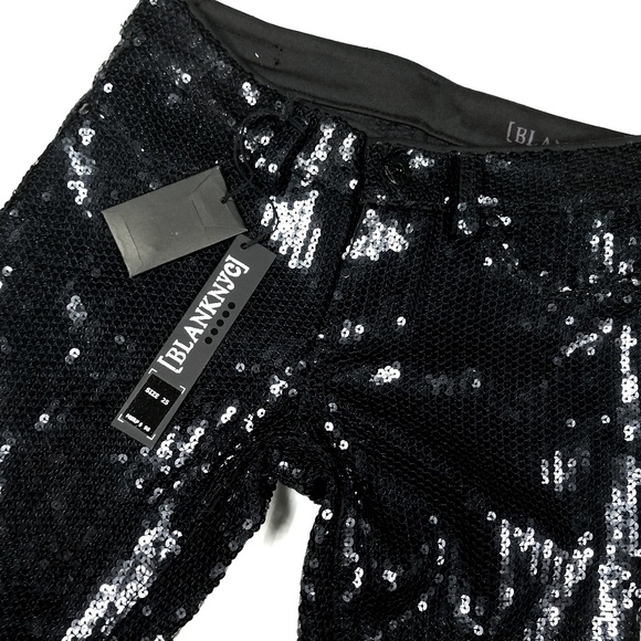 Blank NYC Black Sequin Spray On Skinny Pants - Picture 5 of 6